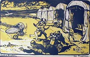 Busset: ecole d'Aviation - Le Pingoin - WWI