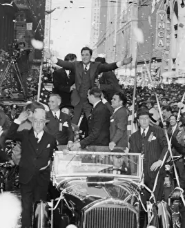 Tapes: An ecstatic Wendell Willkie receives the cheers
