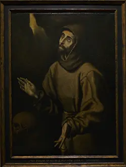 1685: The Ectasy of St Francis of Assisi, circa 1685 by Blas Munoz