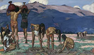 Payes: Ecuador. Indigenous painting. Working. ECUADOR