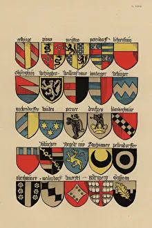 Equestre: Ecus or blazons of the German nobility, 15th century