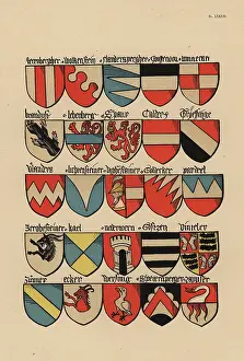 Equestre: Ecus or blazons of the German nobility, 15th century