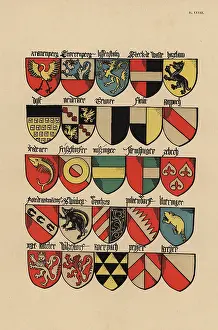 Equestre: Ecus or blazons of the German nobility, 15th century