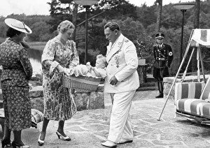 Karinhall: Edda Goering with Hermann Goering