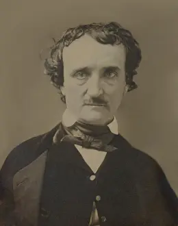 Lcgr1908: Edgar Allan Poe, detail of a daguerreotype