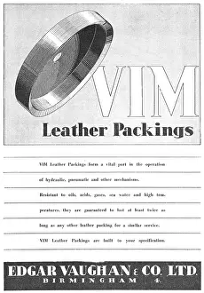 Packings: Edgar Vaughan - Leather Packings