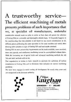 Machining: Edgar Vaughan Machining Cutting Oils