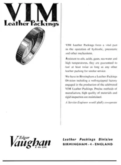 Packings: Edgar Vaughan VIM Leather Packings