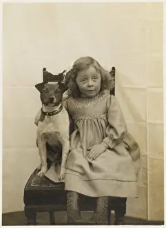 EDIE AND HER PET DOG