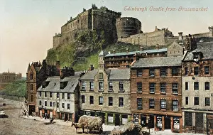 Grassmarket: Edinburgh Castle from the Grassmarket