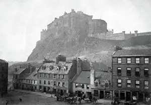 Grassmarket: Edinburgh Castle from the Grassmarket