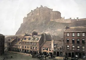 Grassmarket: Edinburgh Castle from the Grassmarket