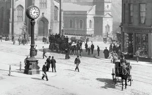 Lothian: Edinburgh, the Clock, Hope Street 1897