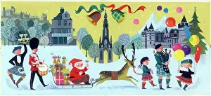 Holyroodhouse: Edinburgh with Father Christmas and bells