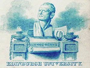 Demosthenes: Edinburgh University, bust of Demosthenes