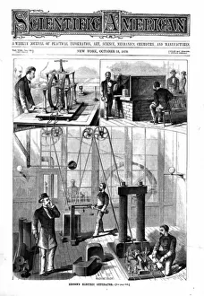 Edison: Edison generator for electric light at Menlo Park