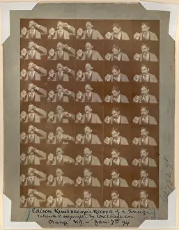 Kinetoscope: Edison kinetoscope record of a sneeze (aka ?