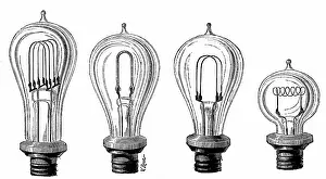 Conquetes: Edison's incandescent lamps showing various forms