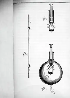 Filament: Edison's patent application for filament lamp