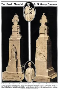 Frampton: Edith Cavell monument by George Frampton, WW1