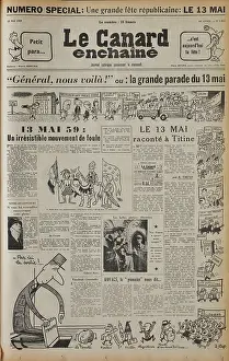 Canard: Edition of Le Canard Enchaine, satirical newspaper