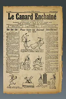 Canard: Edition of Le Canard Enchaine, satirical newspaper