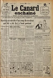 Canard: Edition of Le Canard Enchaine, satirical newspaper
