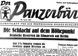 Editions: Edition of the Panzerbaer during the Battle of Berlin
