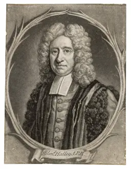 Mezzotint: EDMUND HALLEY/MEZZOTINT