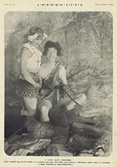 Cavemen: Edna Marion and Stan Laurel in Flying Elephants