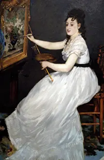 Easel: Edouard Manet (1832-1883). Eva Gonzales, 1870