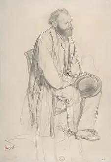 30 40 Years Old: Edouard Manet, Seated, Holding His Hat, by Edgar
