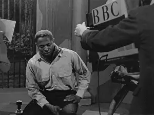 Pericles: Edric Connor on BBC television at Alexandra Palace