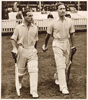 Feb21: Edrich and Compton coming out to bat at Lord's