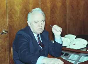 Fact: Eduard Shevardnadze in his study, 1991