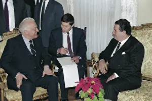 Shevardnadze: Eduard Shevardnadze visits Turkey