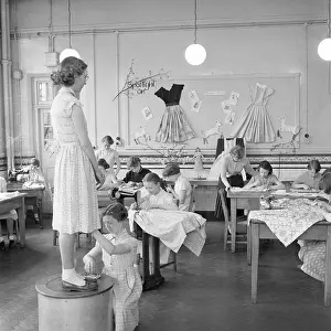 Hems: Education, girls, needlework