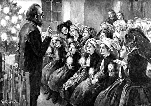 Pedagogy: education, school, Christmas celebration in a