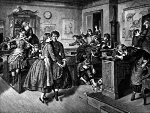 Spitzer: education, school, girl's class, The Teacher