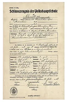 Grades: education, school, school report for Margarete