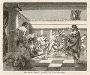 Emphasises: Education of young Spartans in Ancient Greece