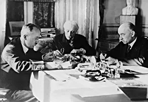 Benes: Edvard Benes and Prince Ghica in Bucharest, 1931