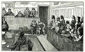 Jurors: Edward Bushell delivering the Jury's Verdict, 1670