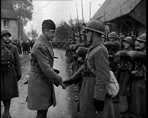 Maginot: Edward, the Duke of Windsor Shaking Hands With
