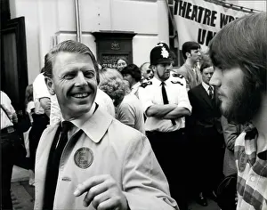 Amass: Edward Fox, actor, in protest over VAT increase, London