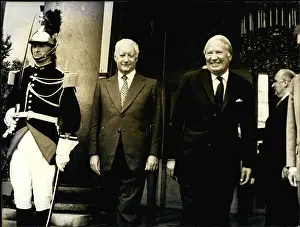 Messmer: Edward Heath and Pierre Messmer, Elysee Palace, Paris