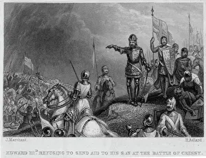 Refuse: Edward III refusing to send aid to his son