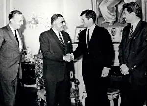Anwar: Edward Kennedy and President Nasser, Cairo, Egypt