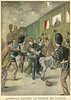 Scuffle: Edward, Prince of Wales, attacked 1900