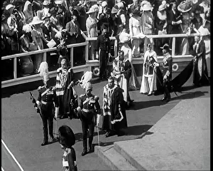 Caernarfon: Edward, Prince Of Wales Parading Past Crowds